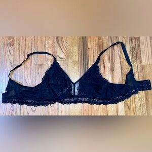 Savage X Fenty by Rihanna Lace Floral Bra – Size 2XL – Black